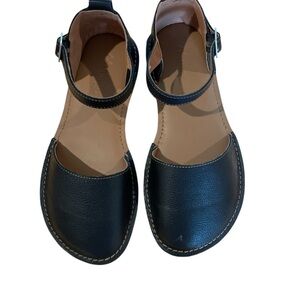 Black Leather Sandals